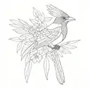 cuba trogon tattoo design idea