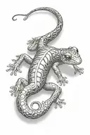 salamander animal tattoo design idea