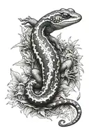 salamander tattoo design idea