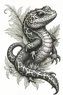 salamander tattoo design idea