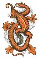 Salamander tattoo design idea