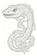 salamander tattoo design idea