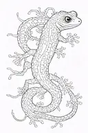 Salamander tattoo design idea