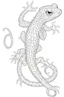 Salamander tattoo design idea