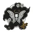butterfly angel tattoo design idea