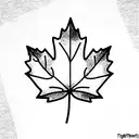Maple Leaf tattoo design idea