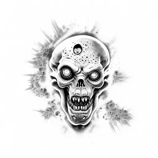 zombies tattoo design idea