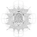 Metatrons cube armor tattoo design idea