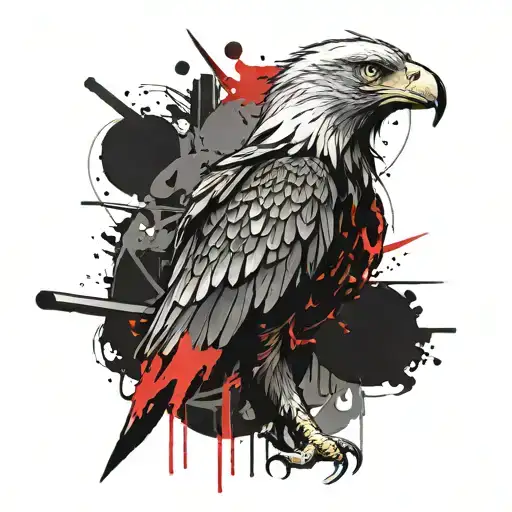 Eagle, train, coin, Greek warrior, 9 tattoo design idea
