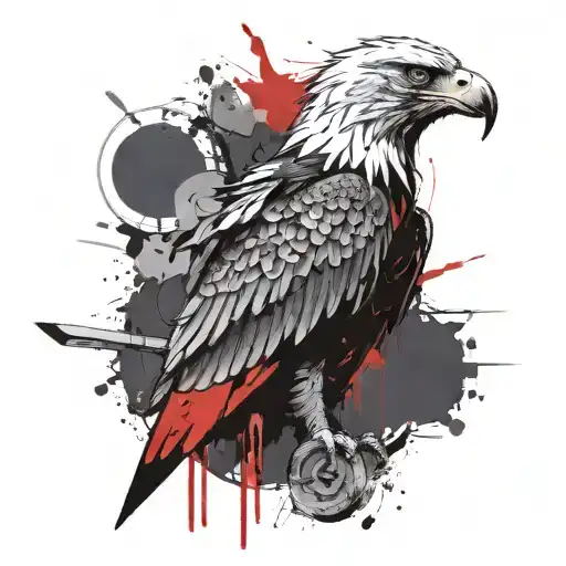 Eagle, train, coin, Greek warrior, 9 tattoo design idea