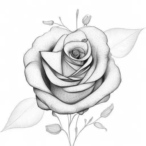flower with words kindness counts under it tattoo design idea