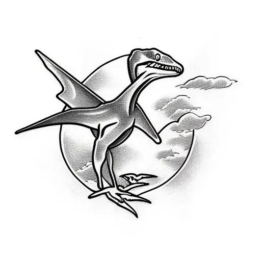 pterodactyl tattoo design idea