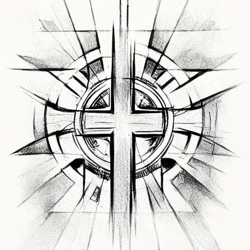 Cross Drawing Free Tutorial Draw a Cross in Pencil
