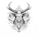 taurus tattoo design idea