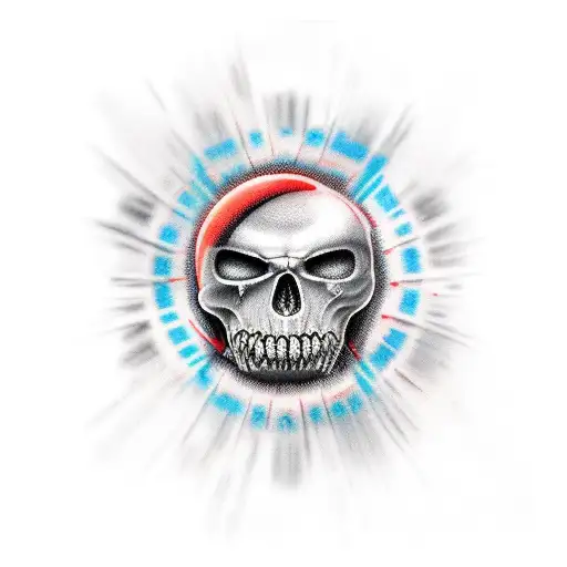computer game Serious Sam  tattoo design idea
