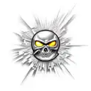computer game Serious Sam  tattoo design idea