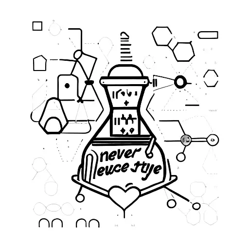 Never try, never know. Like science, IT tattoo design idea