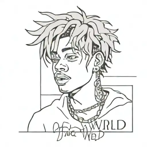 999 juice wrld tattoo design idea