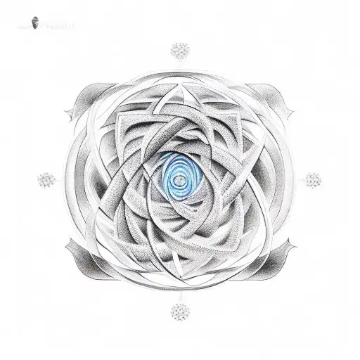  graphs, sigmas mathematical signs and fibonacci spiral tattoo design idea