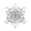 linear dimension with graphs, sigmas mathematical signs and fibonacci spiral tattoo design idea