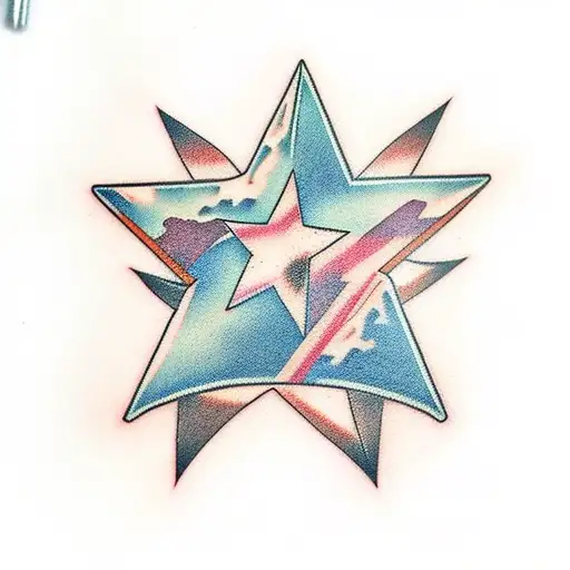 anime with star tattoo design idea