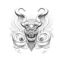 fancy McDonald's tattoo design idea