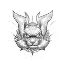 static lightning tattoo design idea