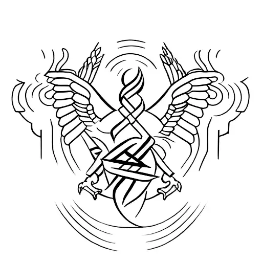 fearless symbol tattoo design idea