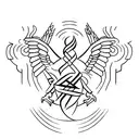 fearless symbol tattoo design idea