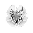 fearless symbol tattoo design idea