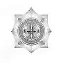 fearless symbol tattoo design idea