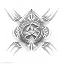 fearless symbol tattoo design idea