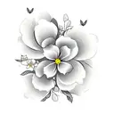 tattoo with grandmother and jasmine flowers  tattoo design idea