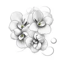 tattoo with grandmother and jasmine flowers  tattoo design idea