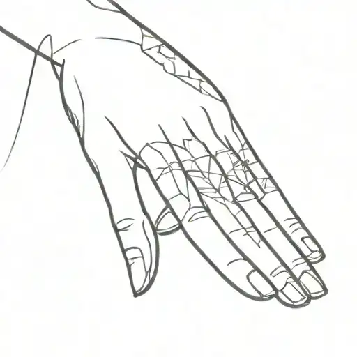 Naomi Malone hand reaching tattoo design idea