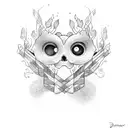 I love you infinity and beyond tattoo design idea