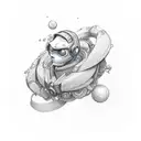 I love you infinity and beyond tattoo design idea