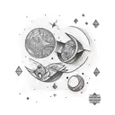 matching tattoos, minimalist, friendship for ever, BFF, Little Dipper, Big Dipper  tattoo design idea