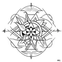 matching tattoos, Polaris star, minimalist, friendship for ever tattoo design idea