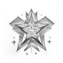 matching tattoos, Polaris star, minimalist, friendship for ever tattoo design idea