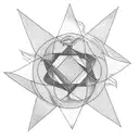 matching tattoos, Polaris star, minimalist, friendship for ever tattoo design idea