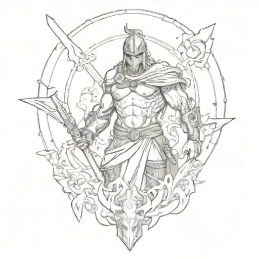 gats berserk ancient greece tattoo design idea