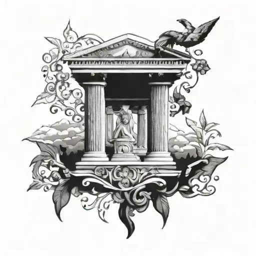 ancient greece tattoo design idea