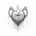 Crying Heart tattoo design idea
