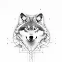 wolf, viking tattoo design idea