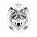 wolf, viking tattoo design idea
