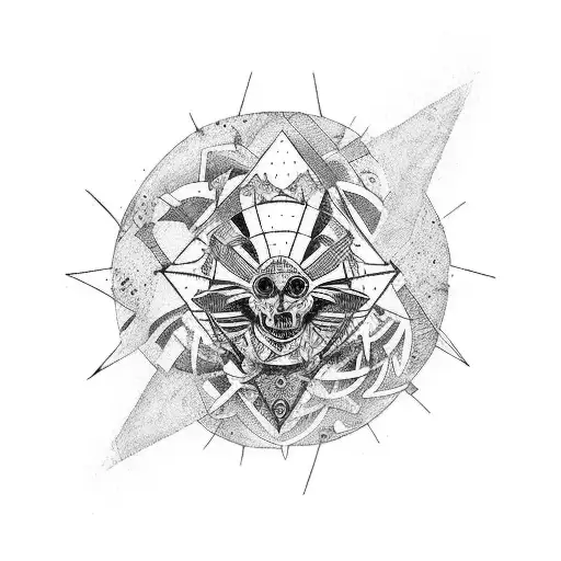 Prize for everything Balance out of extremes Nomad Lust Tornado, chaotic All at once tattoo design idea