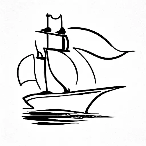 peter pan, bateau pirate, etoile de peter pan  tattoo design idea