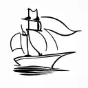 peter pan, bateau pirate, etoile de peter pan  tattoo design idea