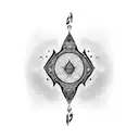 karma pistol tattoo design idea